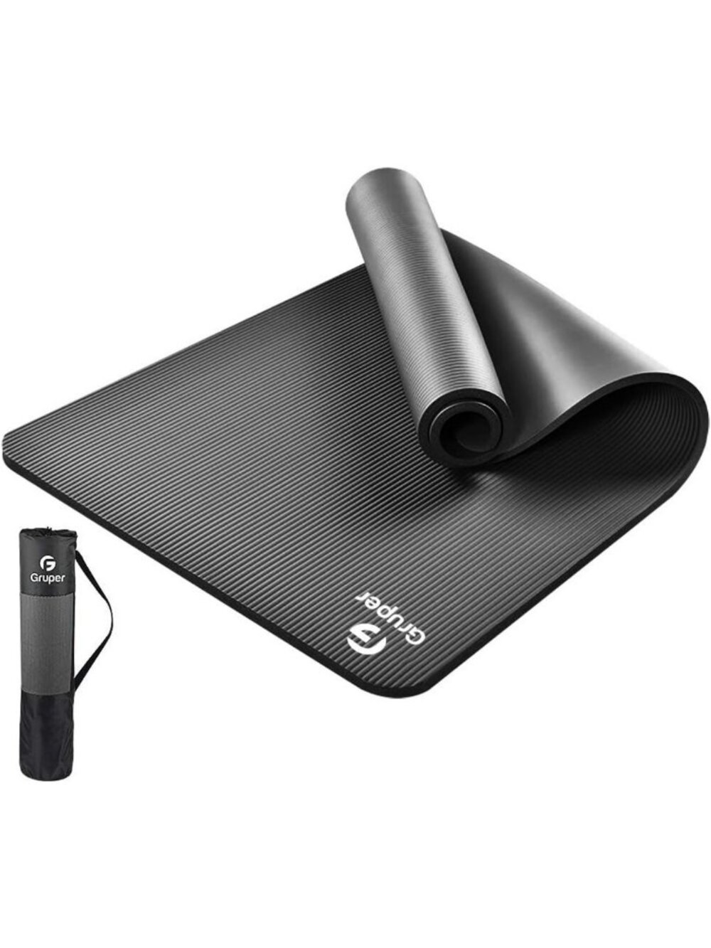 Gruper Yoga Mat Non Slip, 10/15mm Thick NBR Extra Thick Yoga Mat